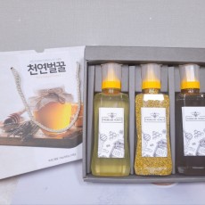[꿀단지] 꿀선물세트 500g*3구 (1세트) 숙성 (아카시아꿀,벌화분,잡화꿀)